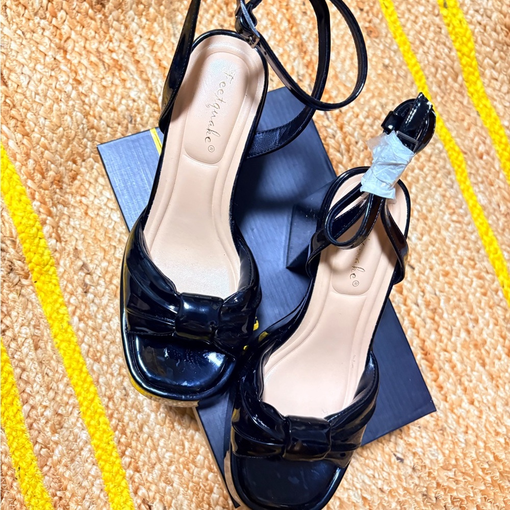 Black Heeled Sandals